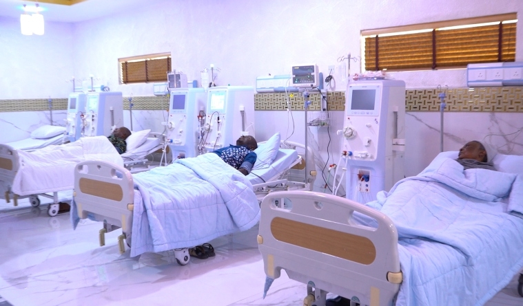 Dialysis session in progress at SaveALife Mission Hospital
